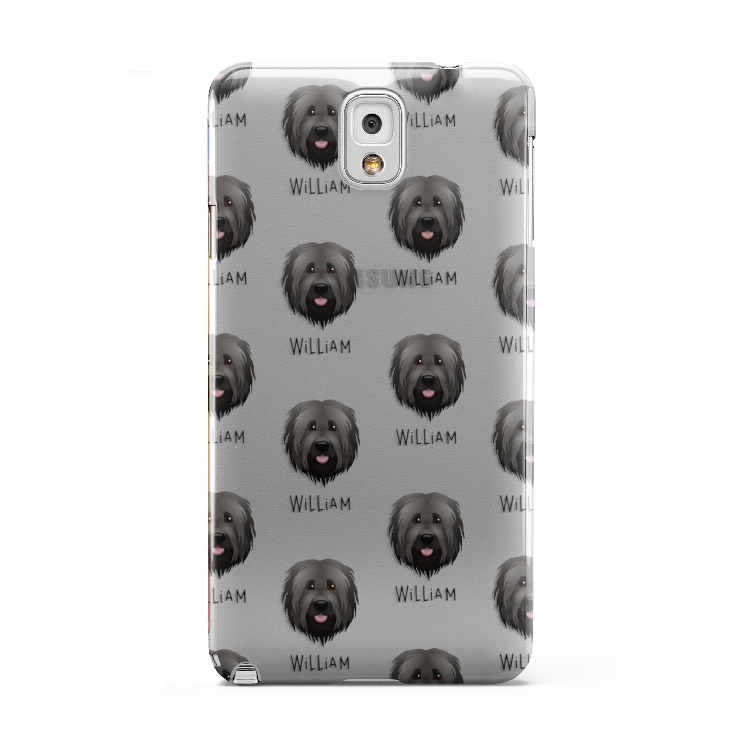 Briard Icon with Name Samsung Galaxy Note 3 Case