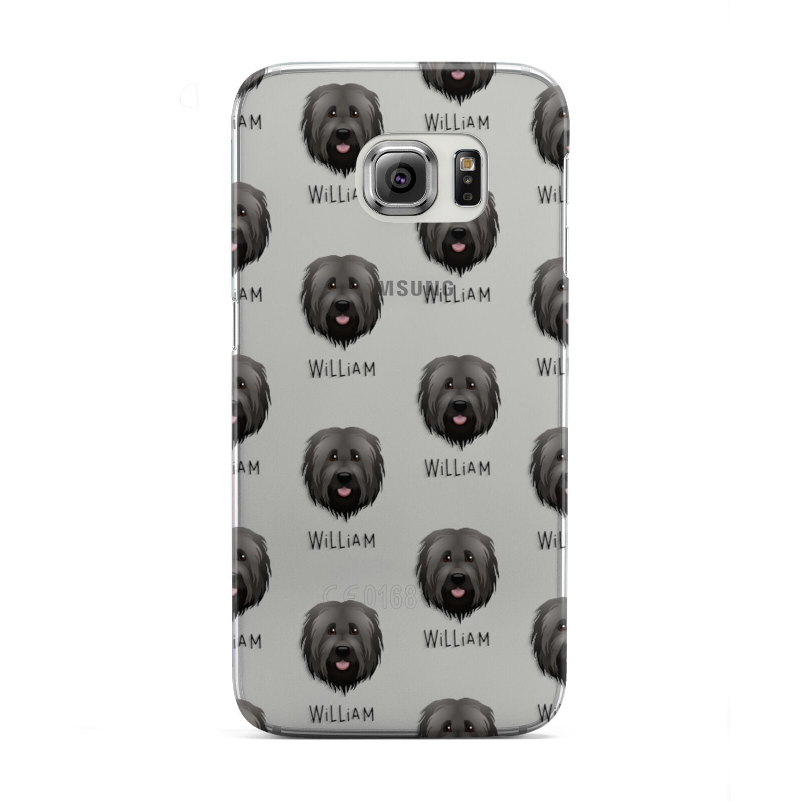 Briard Icon with Name Samsung Galaxy S6 Edge Case