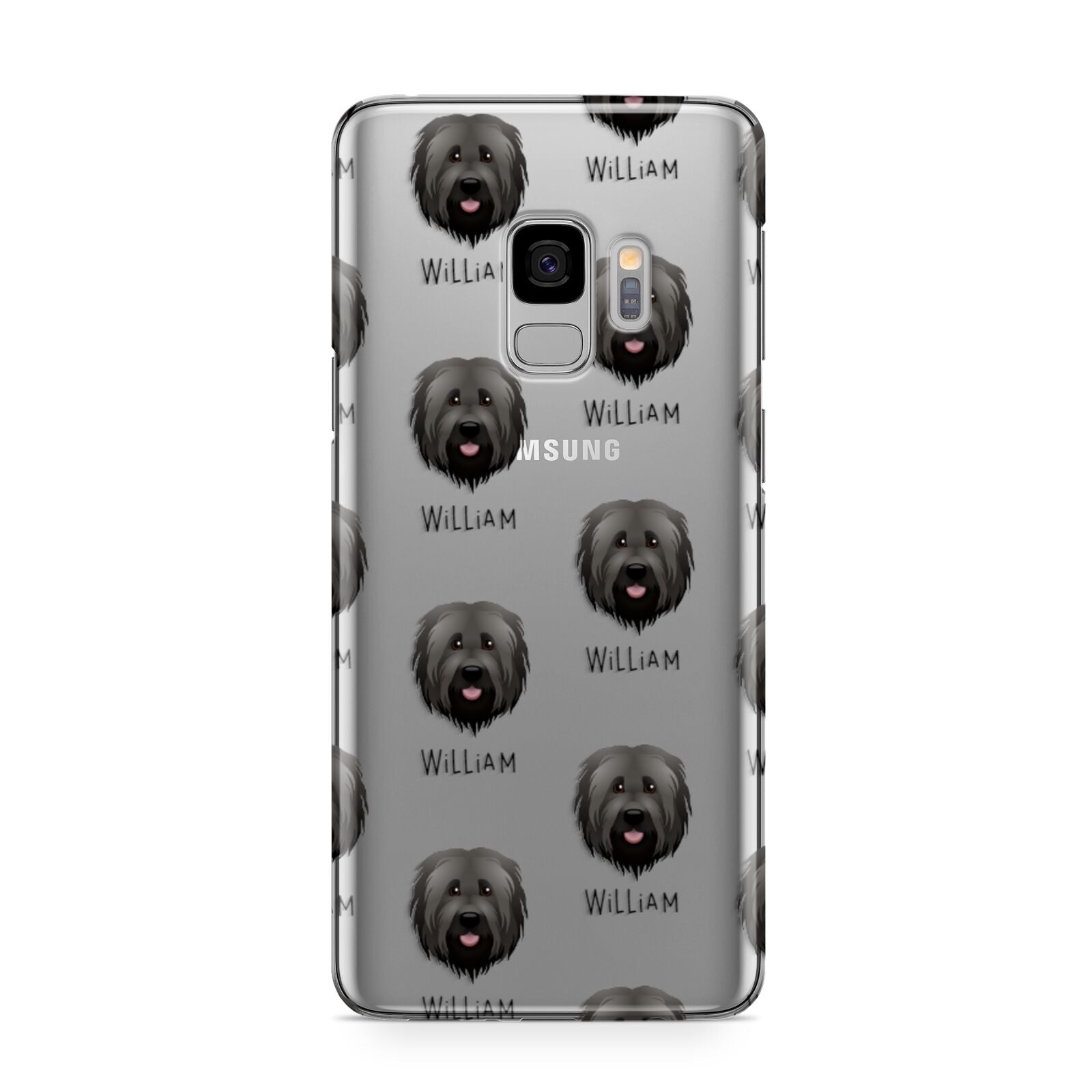 Briard Icon with Name Samsung Galaxy S9 Case