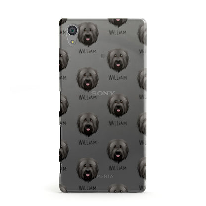 Briard Icon with Name Sony Xperia Case