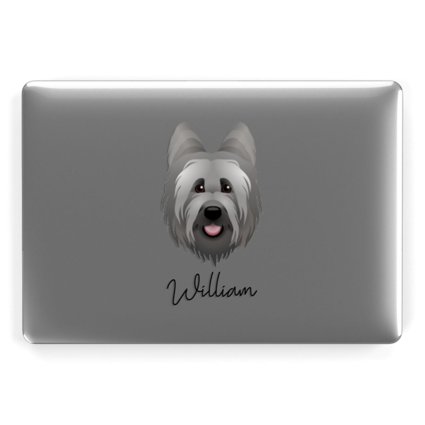 Briard Personalised Apple MacBook Case