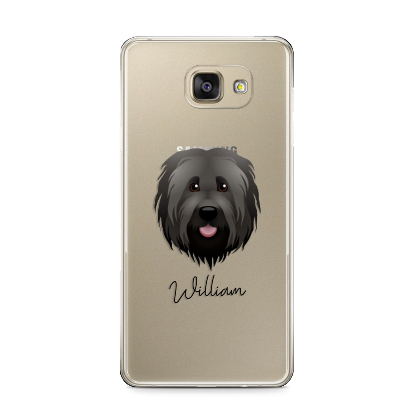 Briard Personalised Samsung Galaxy A9 2016 Case on gold phone