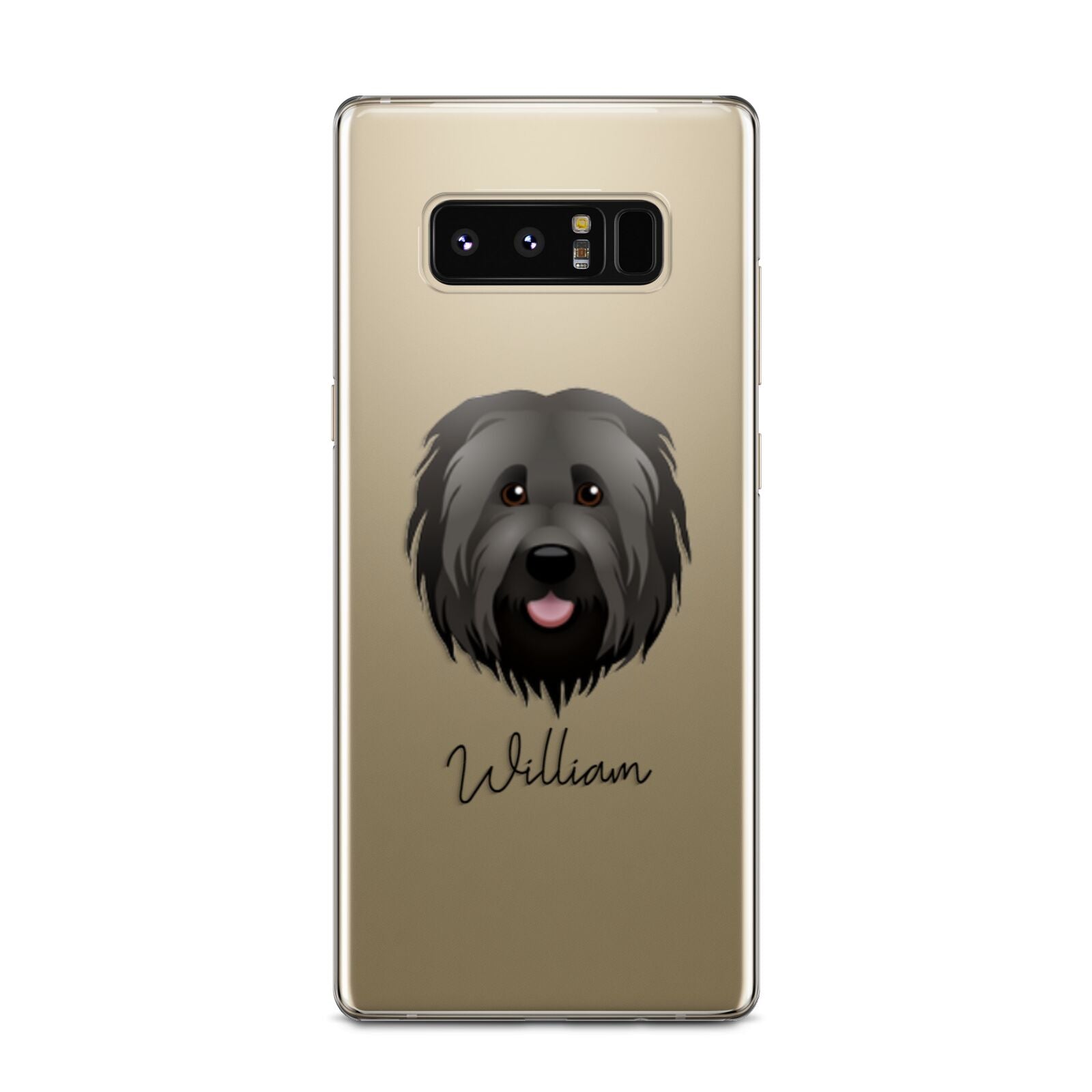 Briard Personalised Samsung Galaxy Note 8 Case