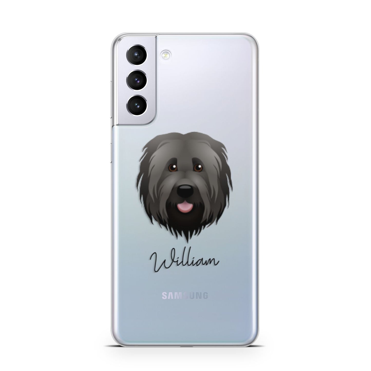 Briard Personalised Samsung S21 Plus Phone Case