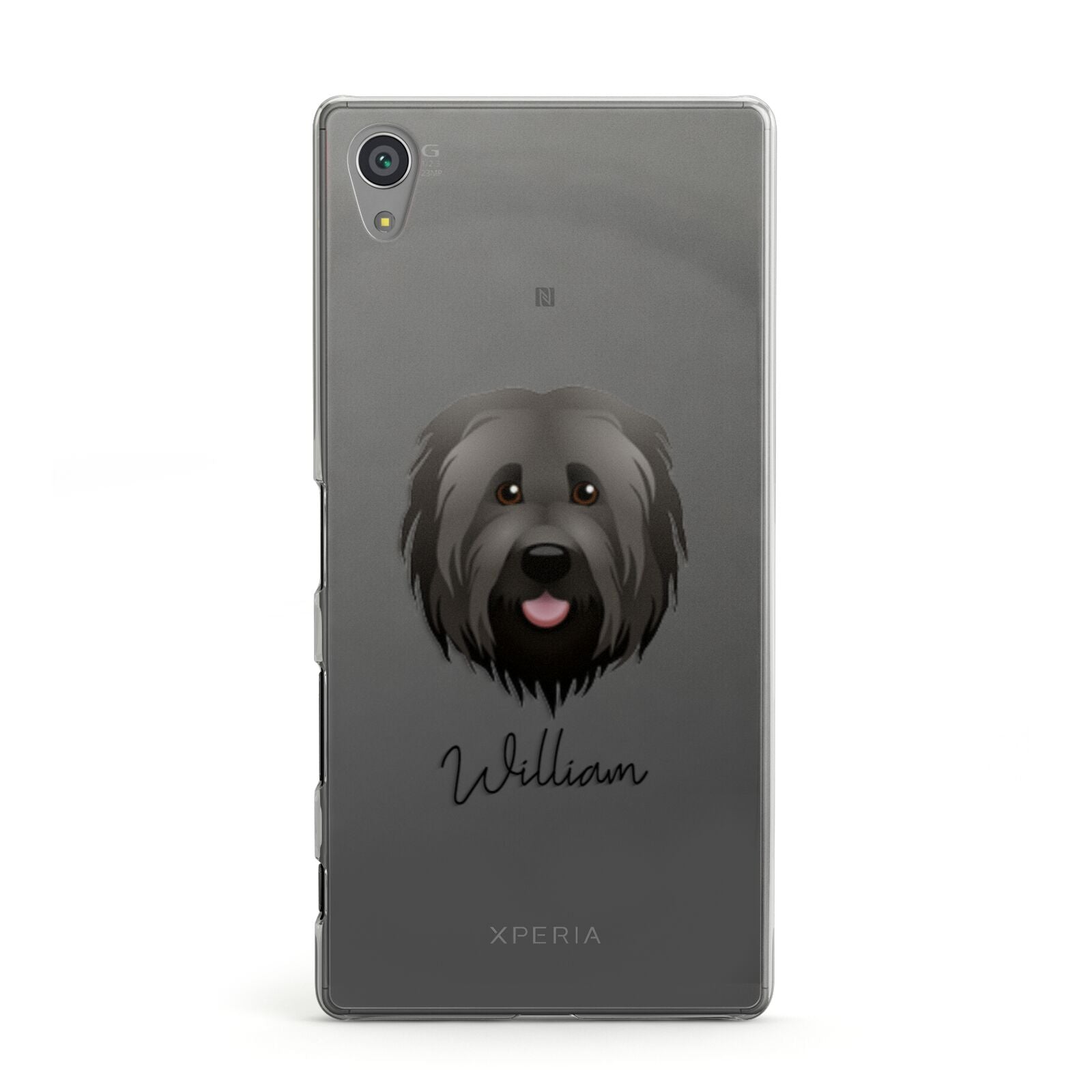 Briard Personalised Sony Xperia Case