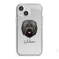 Briard Personalised iPhone 13 Mini TPU Impact Case with White Edges