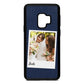 Bridal Photo Navy Blue Pebble Leather Samsung S9 Case