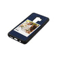 Bridal Photo Navy Blue Pebble Leather Samsung S9 Plus Case Side Angle