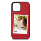 Bridal Photo Red Pebble Leather iPhone 12 Pro Max Case