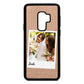 Bridal Photo Rose Gold Pebble Leather Samsung S9 Plus Case