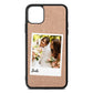 Bridal Photo Rose Gold Pebble Leather iPhone 11 Pro Max Case