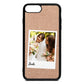 Bridal Photo Rose Gold Pebble Leather iPhone 8 Plus Case