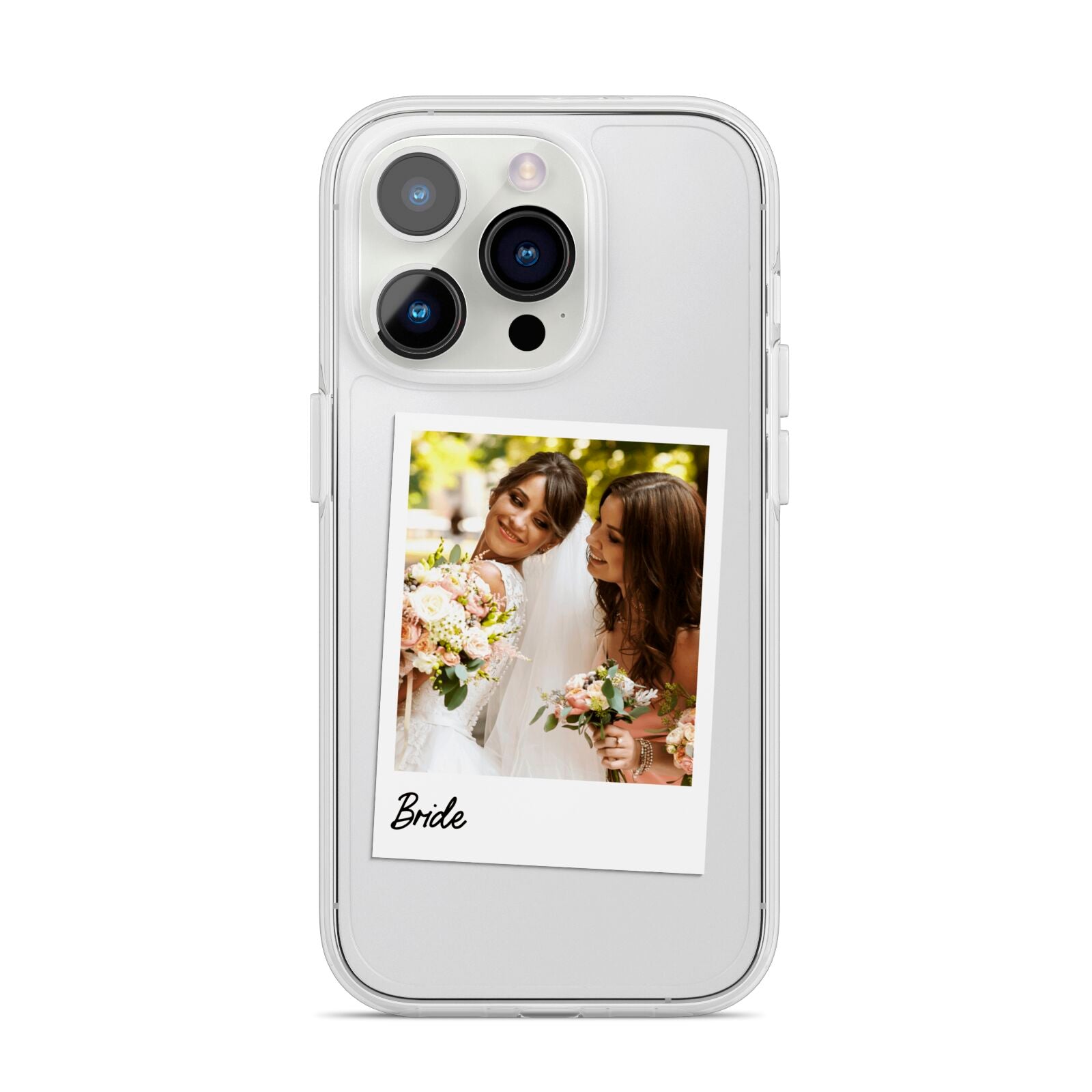 Bridal Photo iPhone 14 Pro Clear Tough Case Silver