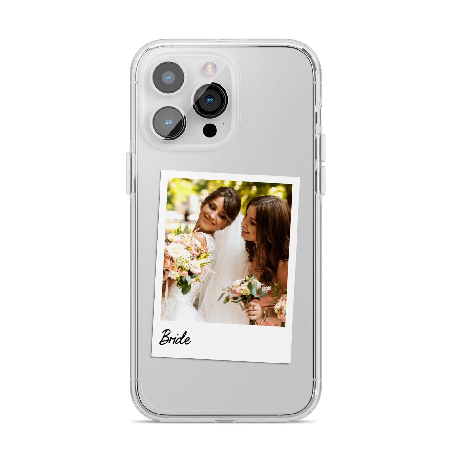 Bridal Photo iPhone 14 Pro Max Clear Tough Case Silver