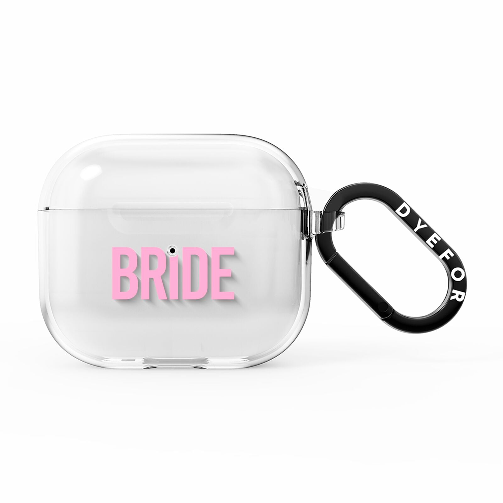 Bride Pink AirPods Clear Case 3rd Gen