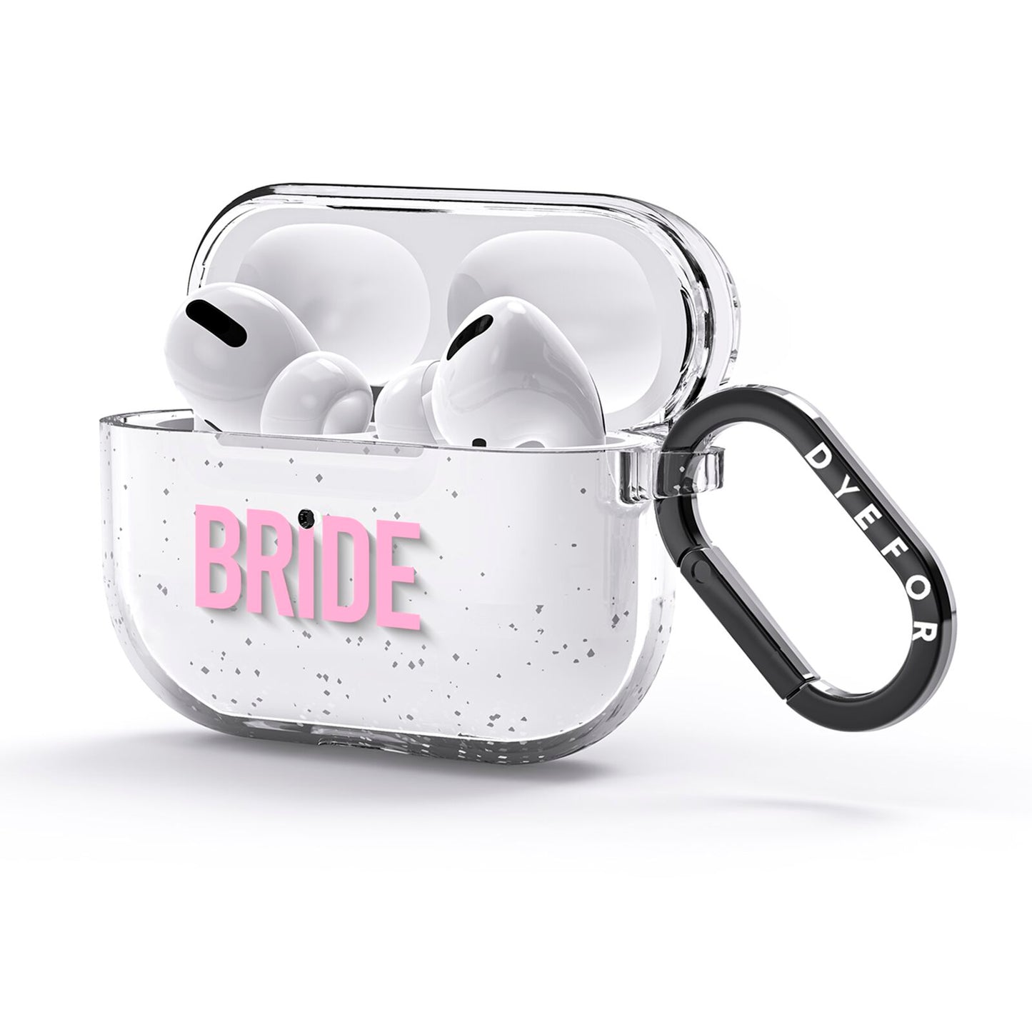 Bride Pink AirPods Glitter Case 3rd Gen Side Image