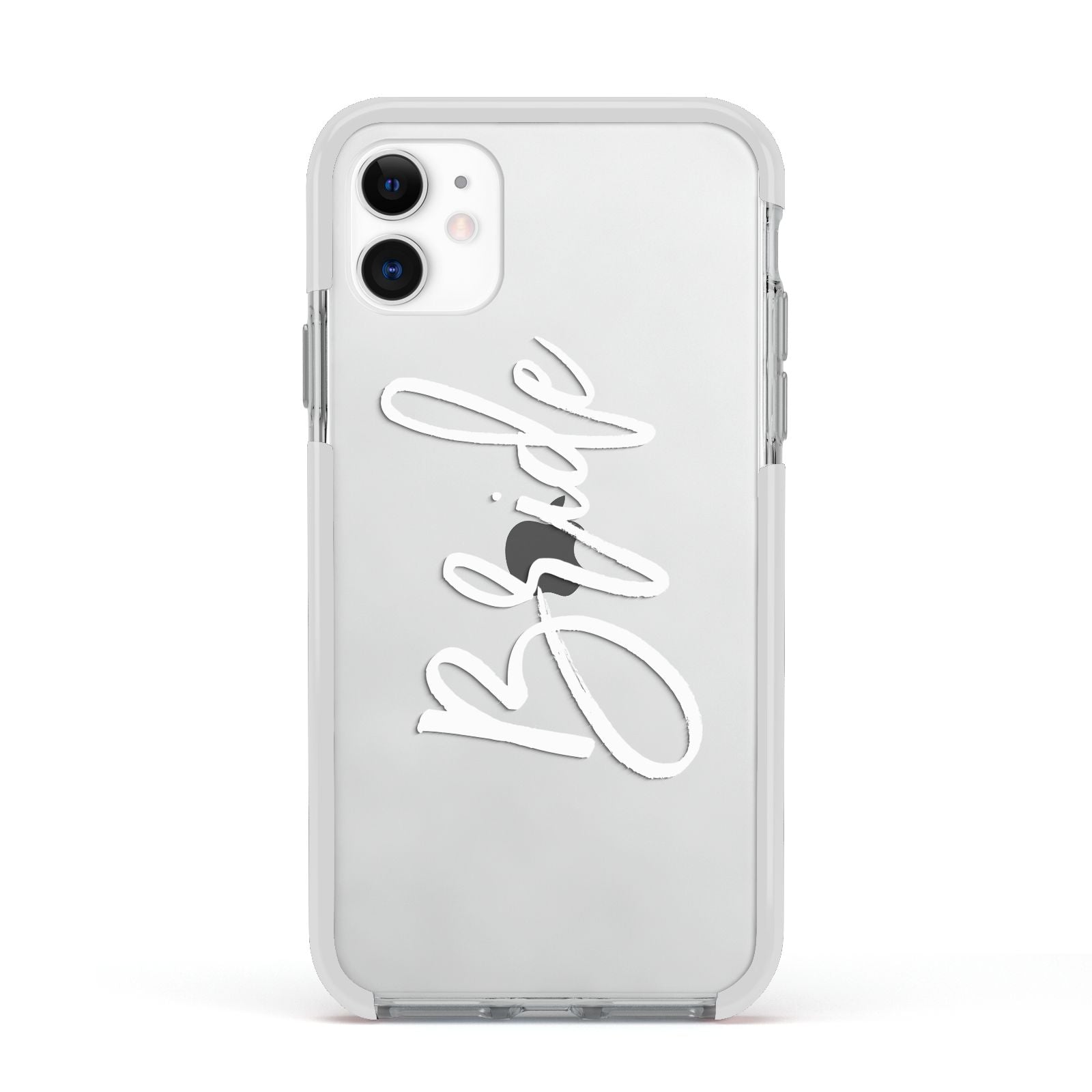Bride Transparent Apple iPhone 11 in White with White Impact Case