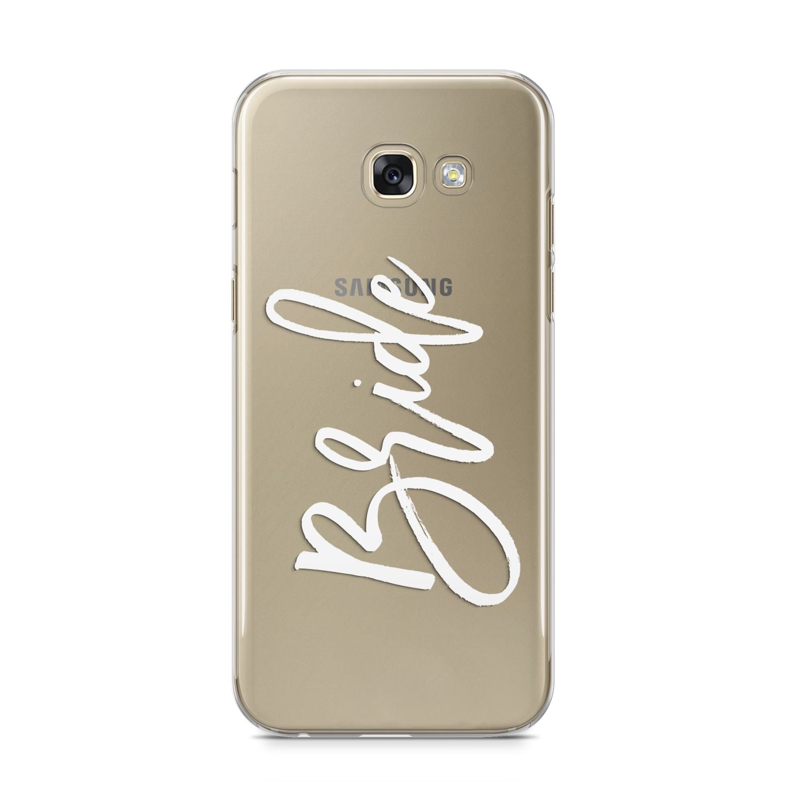 Bride Transparent Samsung Galaxy A5 2017 Case on gold phone