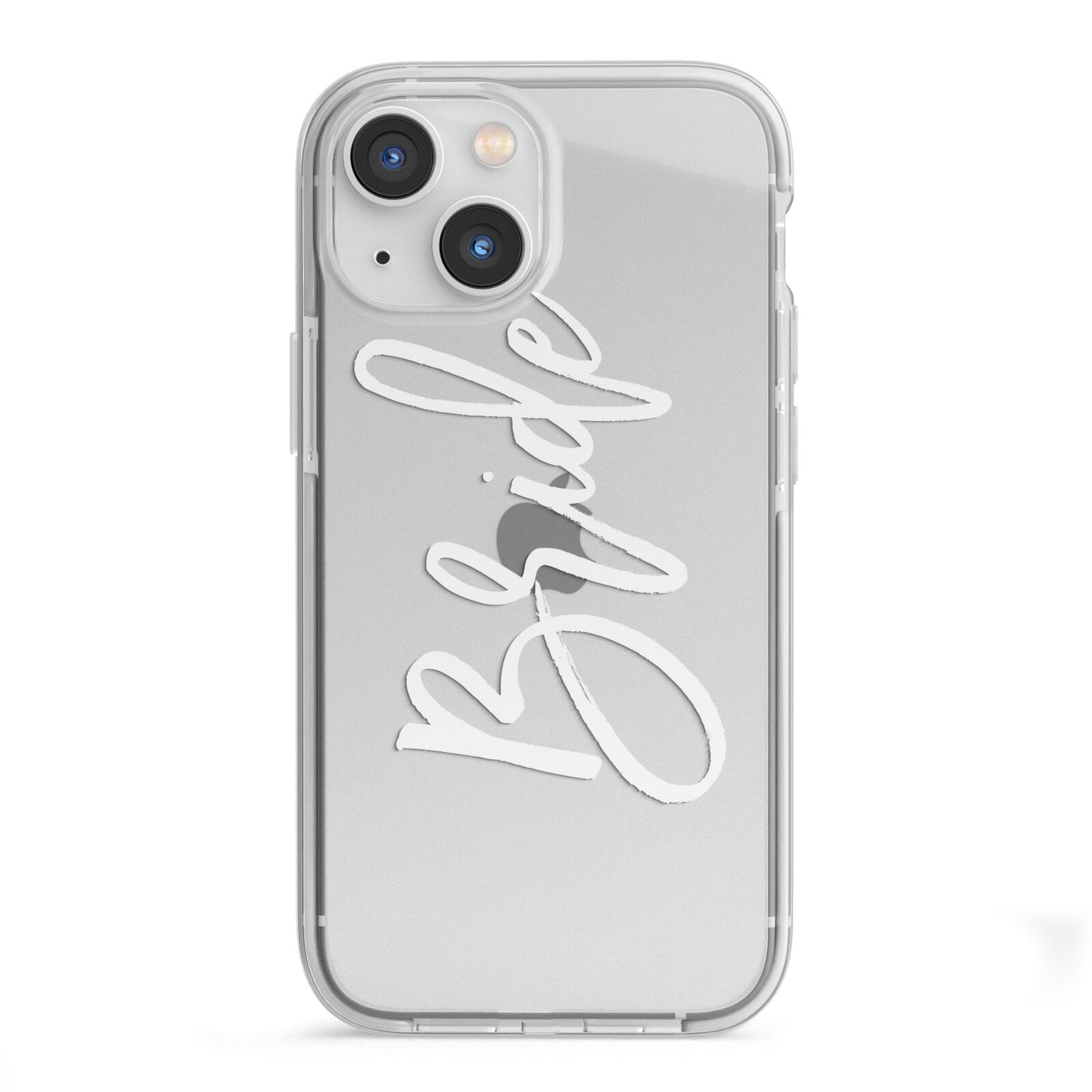 Bride Transparent iPhone 13 Mini TPU Impact Case with White Edges
