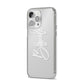 Bride Transparent iPhone 14 Pro Max Clear Tough Case Silver Angled Image