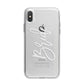 Bride Transparent iPhone X Bumper Case on Silver iPhone Alternative Image 1