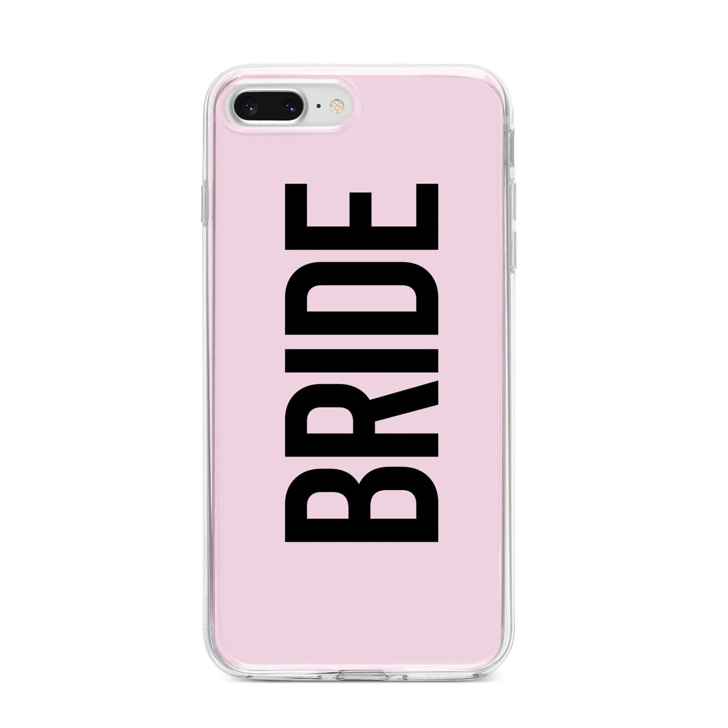 Bride iPhone 8 Plus Bumper Case on Silver iPhone