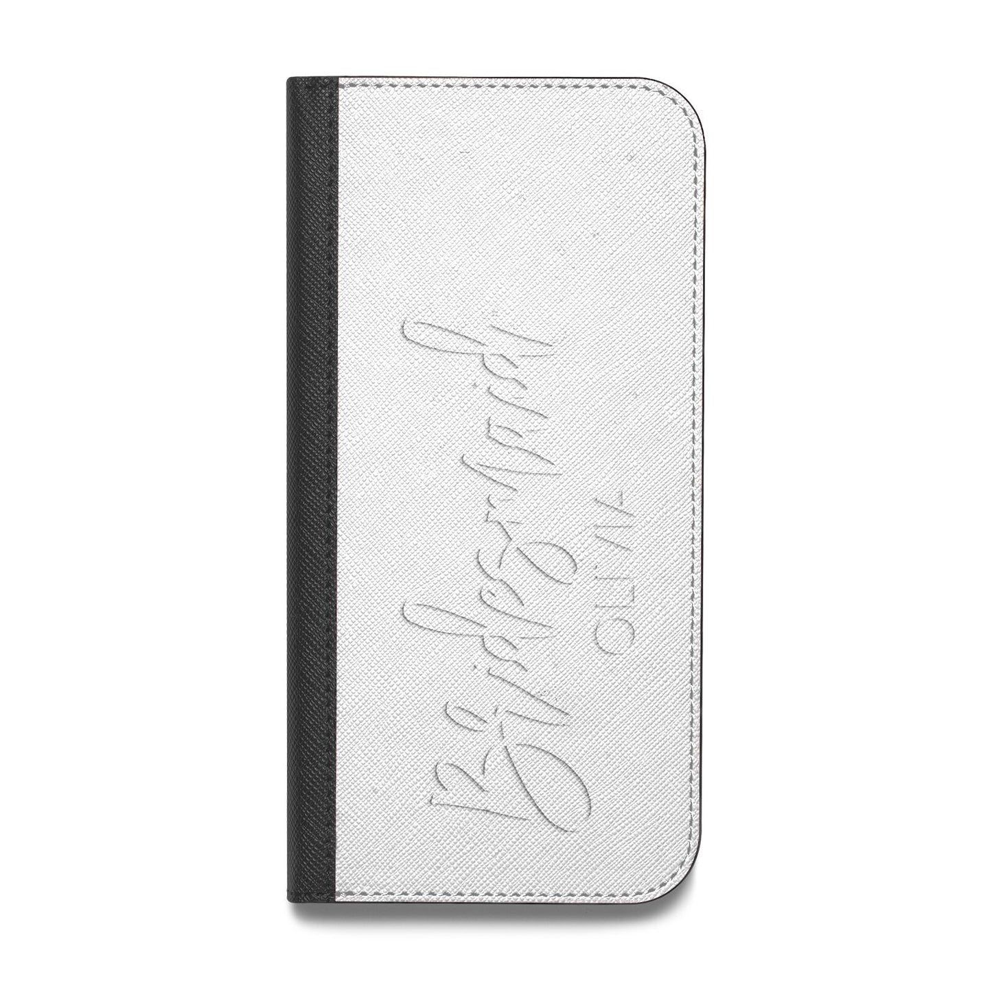 Bridesmaid Personalised Vegan Leather Flip Samsung Case