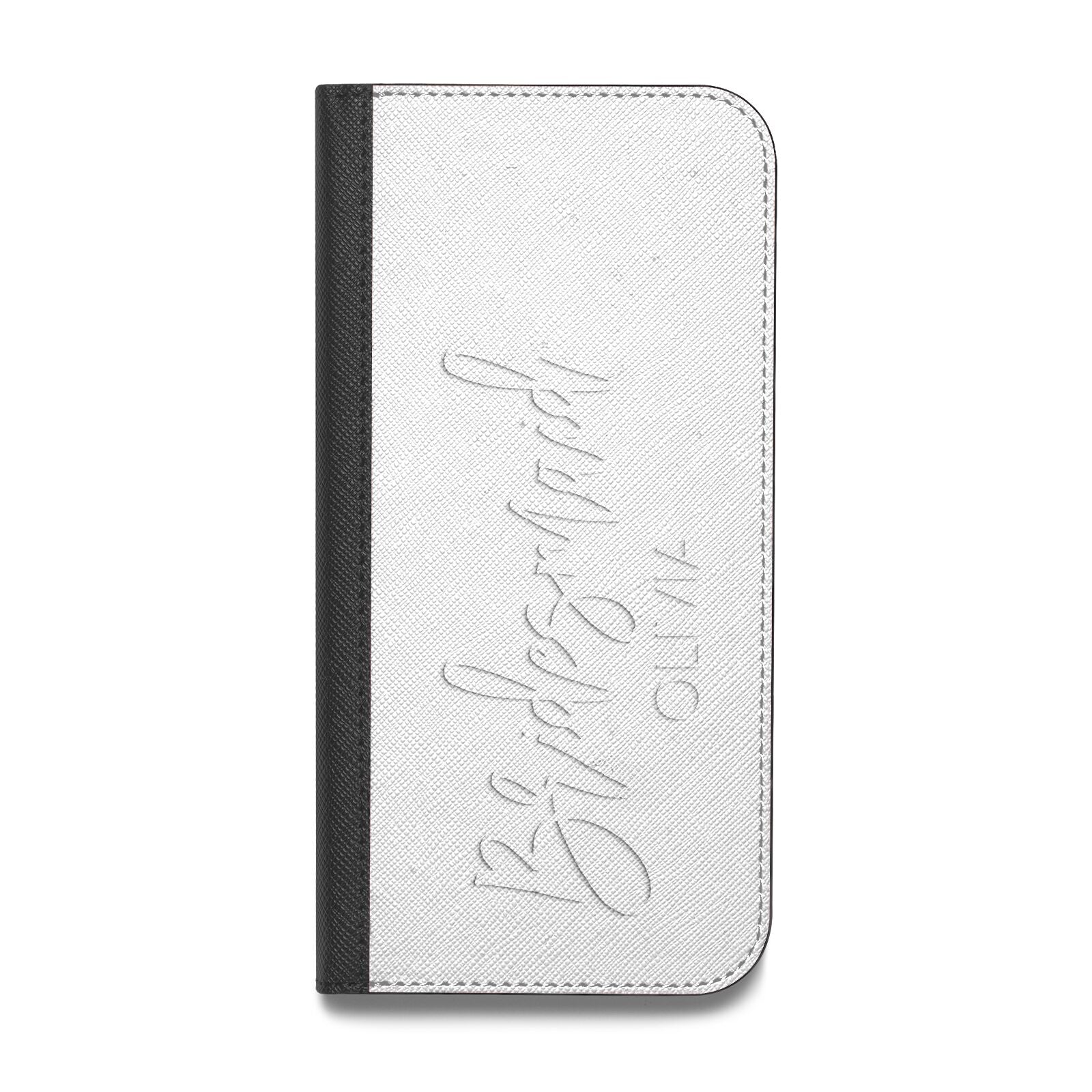 Bridesmaid Personalised Vegan Leather Flip Samsung Case