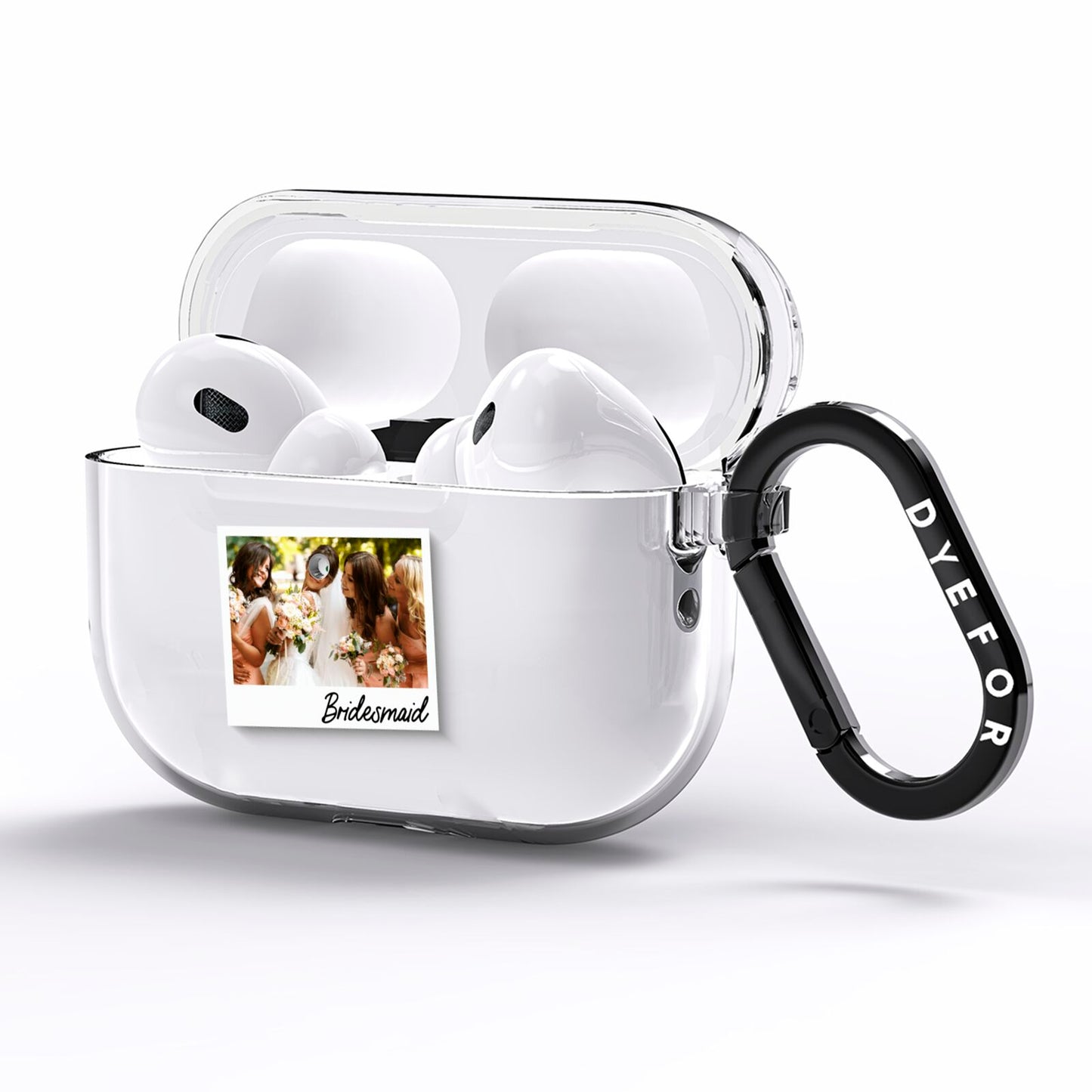 Bridesmaid Photo AirPods Pro Clear Case Side Image