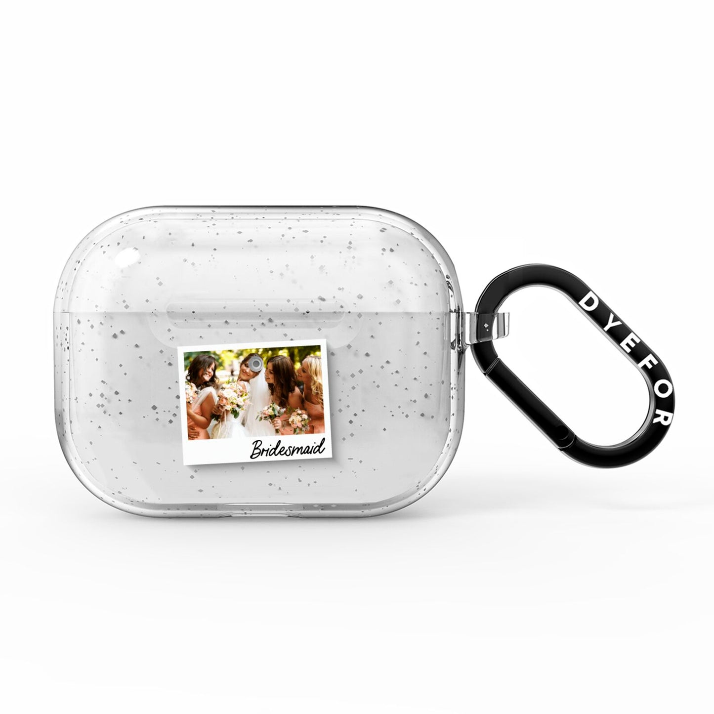 Bridesmaid Photo AirPods Pro Glitter Case