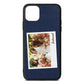 Bridesmaid Photo Navy Blue Pebble Leather iPhone 11 Pro Max Case