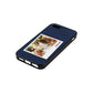 Bridesmaid Photo Navy Blue Pebble Leather iPhone 5 Case Side Angle