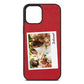 Bridesmaid Photo Red Pebble Leather iPhone 12 Pro Max Case