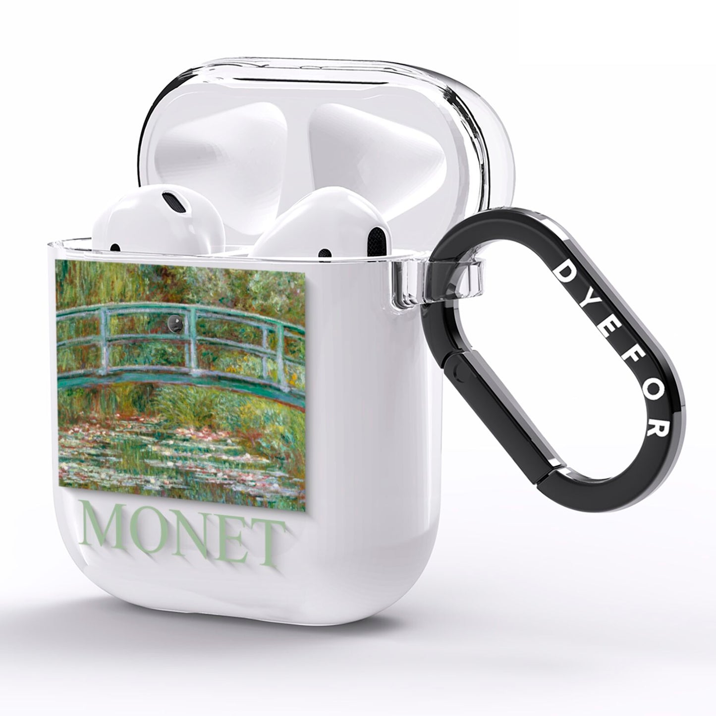 Bridge Over A Pond Of Water Lilies By Monet AirPods Clear Case Side Image