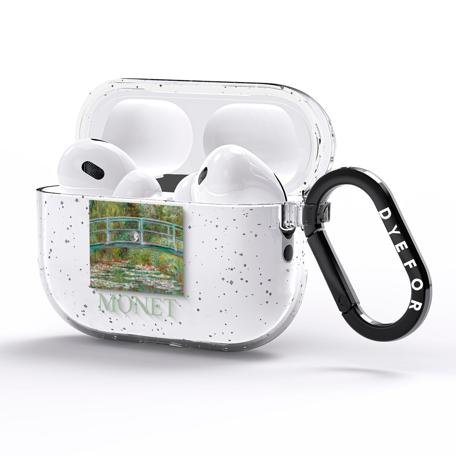 Bridge Over A Pond Of Water Lilies By Monet AirPods Pro Glitter Case Side Image