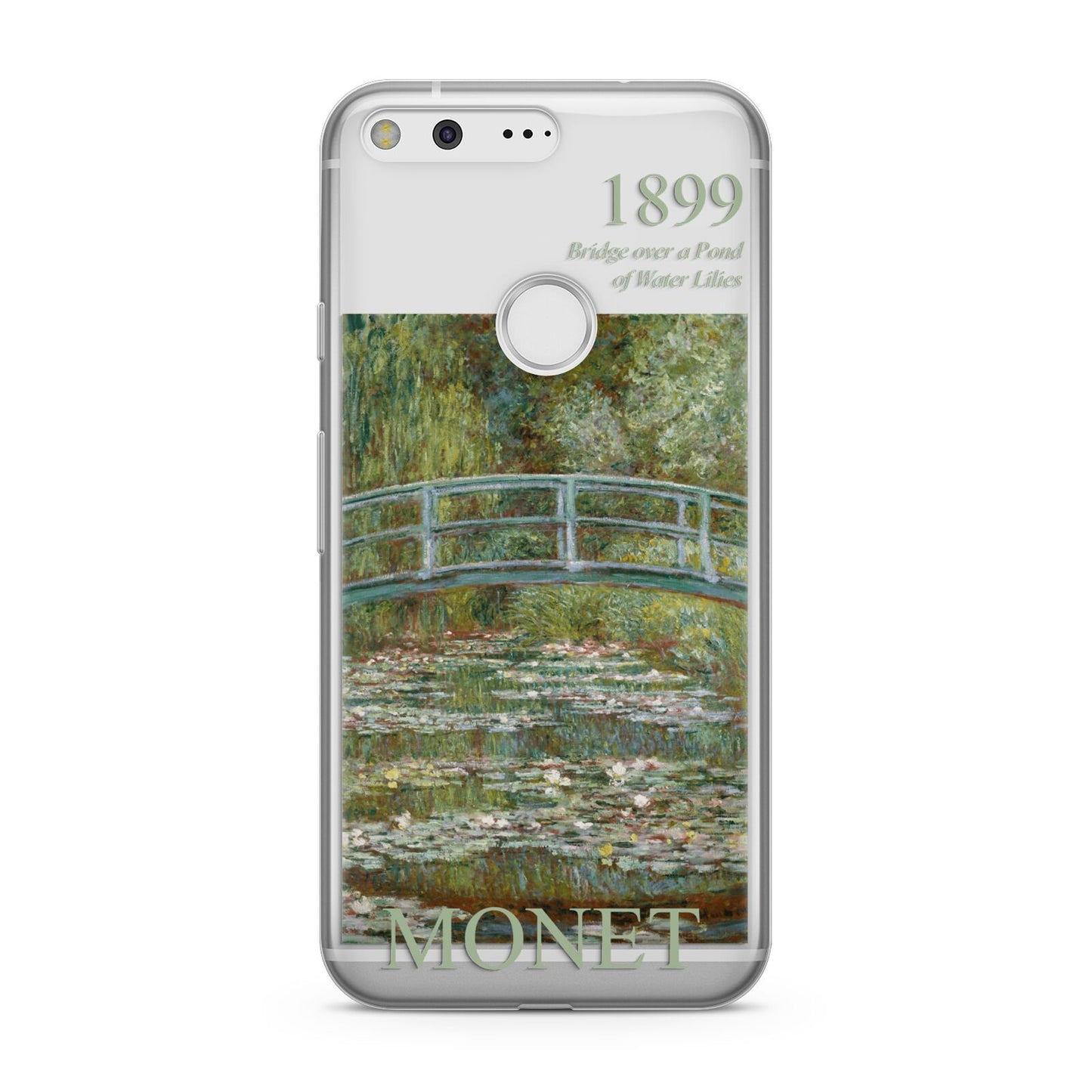 Bridge Over A Pond Of Water Lilies By Monet Google Pixel Case