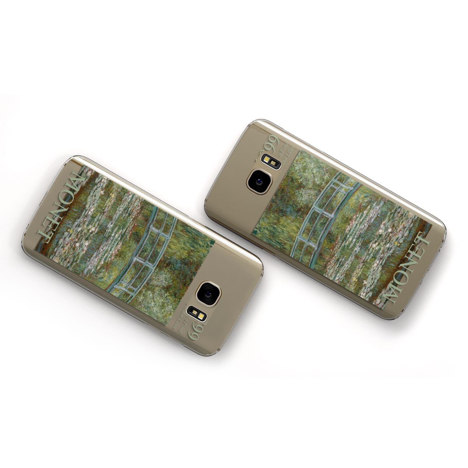 Bridge Over A Pond Of Water Lilies By Monet Samsung Galaxy Case Flat Overview