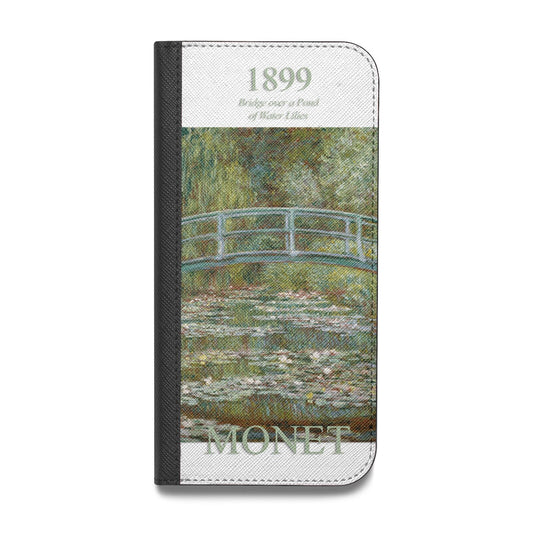 Bridge Over A Pond Of Water Lilies By Monet Vegan Leather Flip iPhone Case