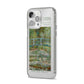 Bridge Over A Pond Of Water Lilies By Monet iPhone 14 Pro Max Clear Tough Case Silver Angled Image