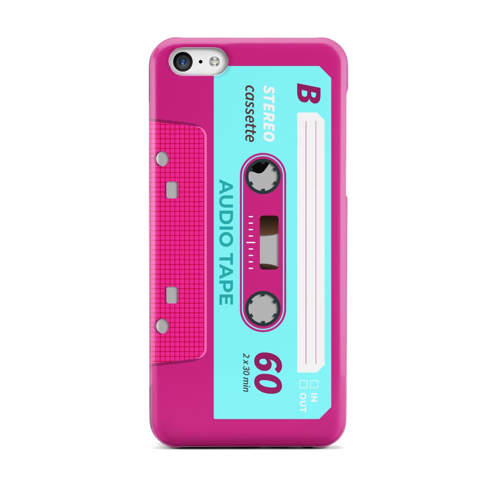 Bright Pink Cassette Tape Apple iPhone 5c Case