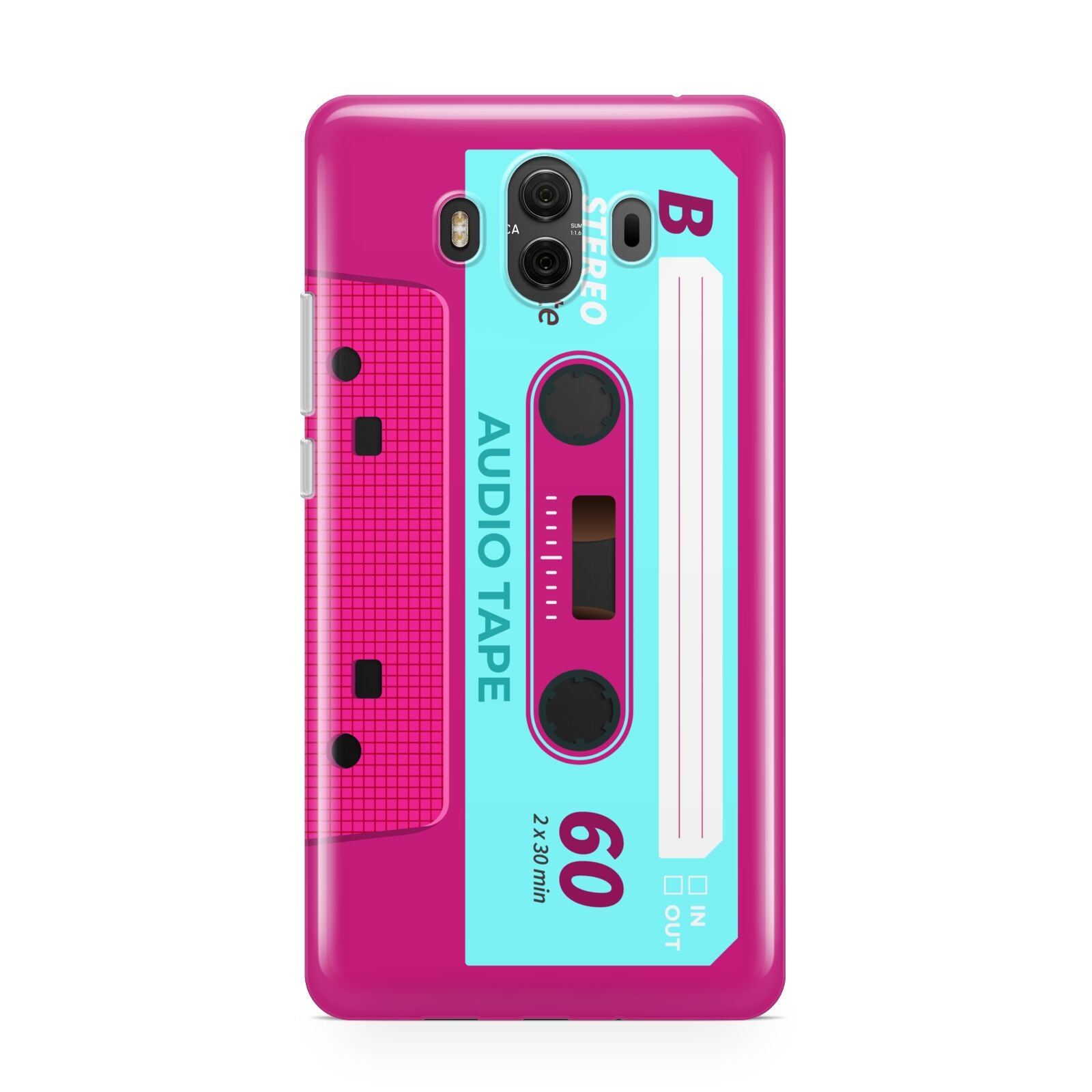 Bright Pink Cassette Tape Huawei Mate 10 Protective Phone Case