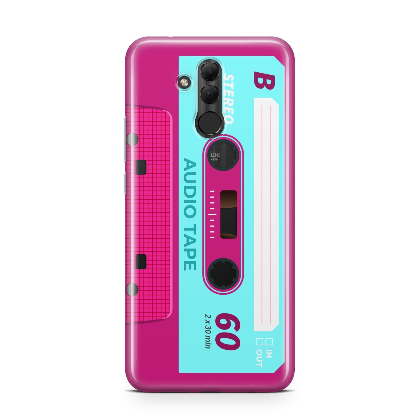 Bright Pink Cassette Tape Huawei Mate 20 Lite