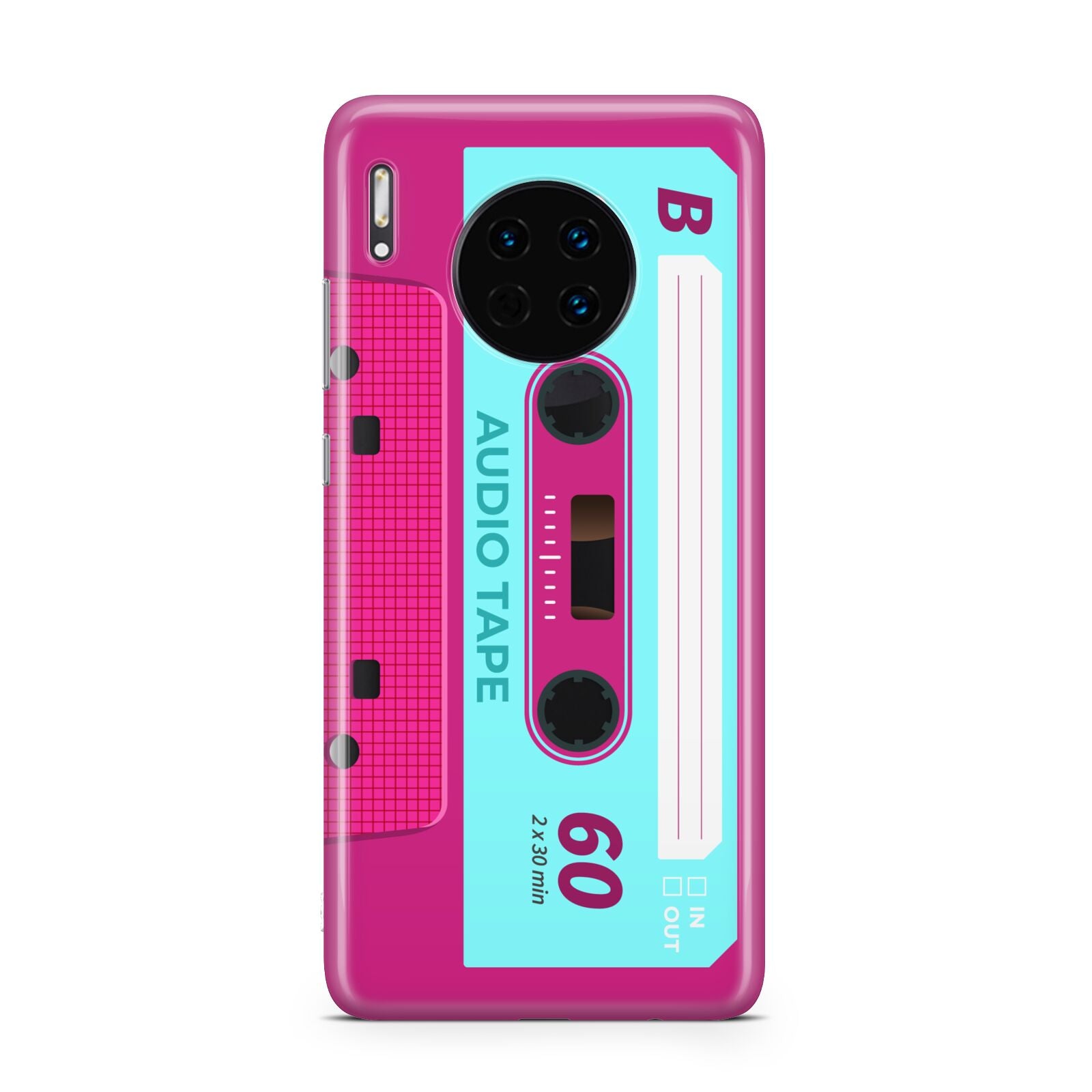 Bright Pink Cassette Tape Huawei Mate 30