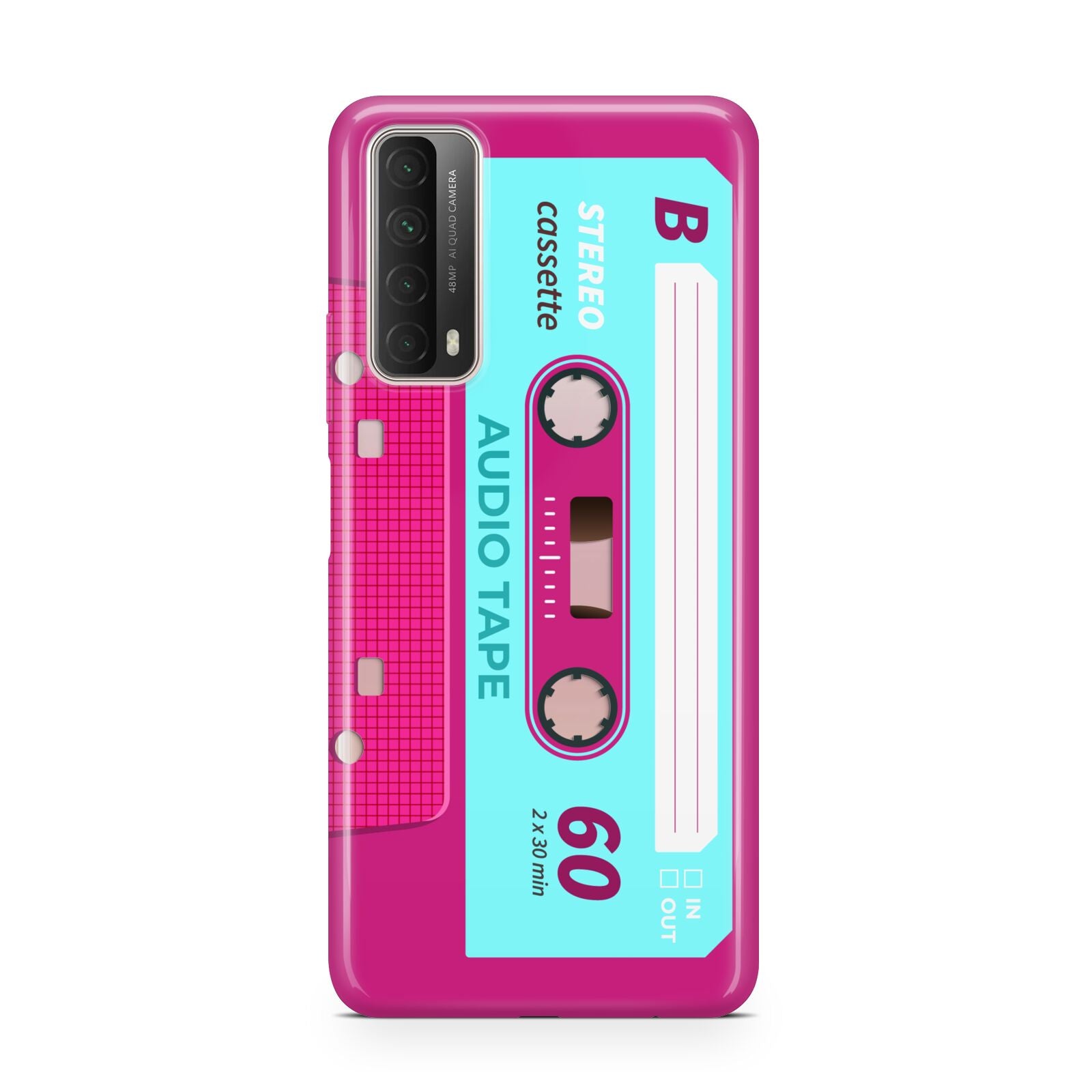 Bright Pink Cassette Tape Huawei P Smart 2021