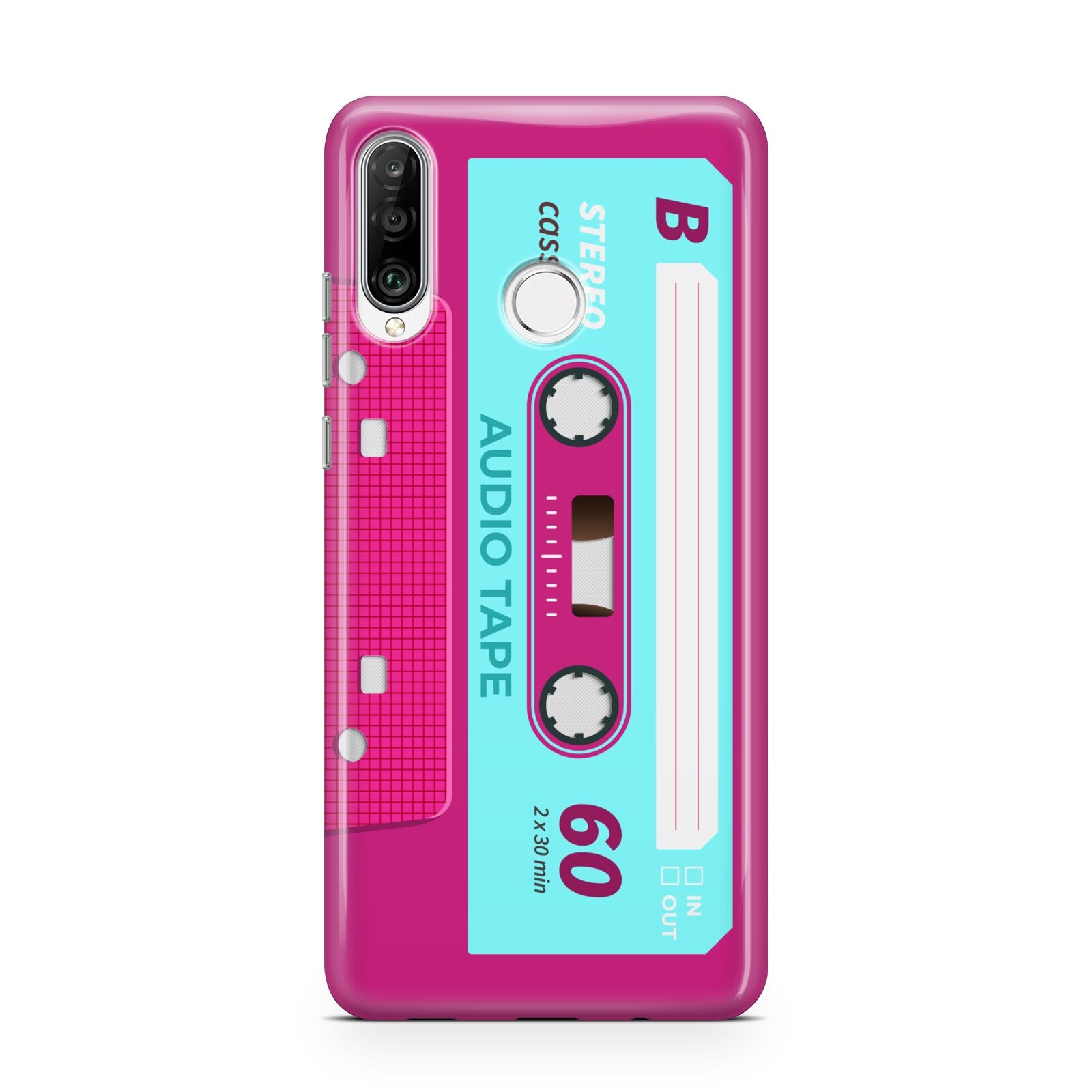 Bright Pink Cassette Tape Huawei P30 Lite Phone Case