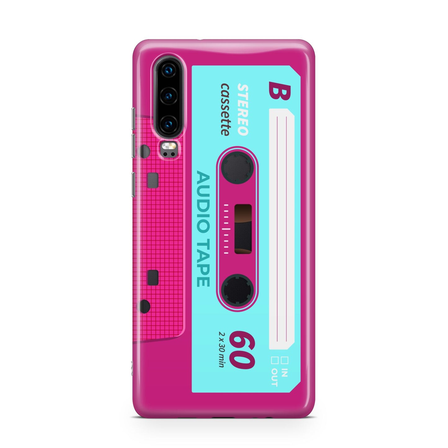 Bright Pink Cassette Tape Huawei P30 Phone Case