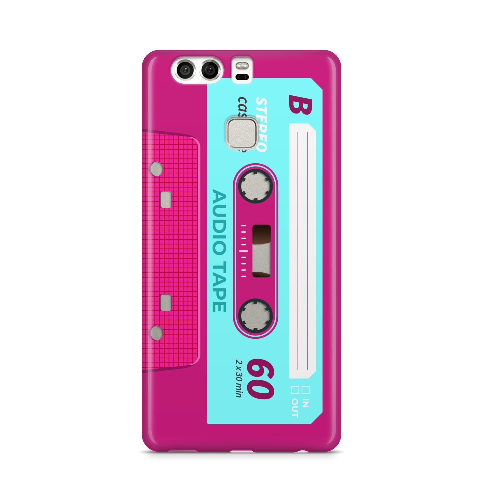 Bright Pink Cassette Tape Huawei P9 Case