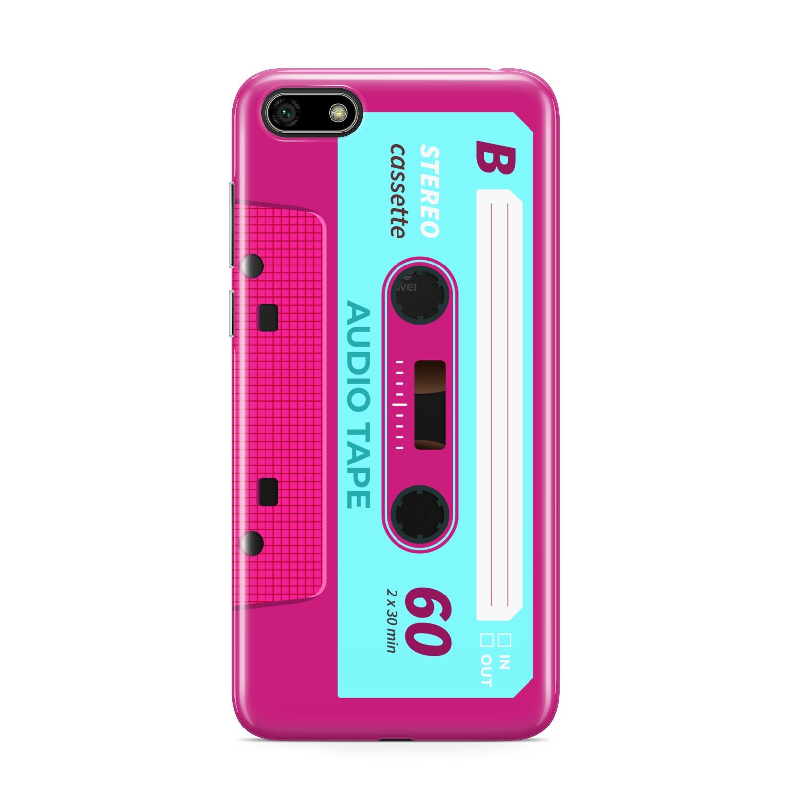 Bright Pink Cassette Tape Huawei Y5 Prime 2018 Phone Case