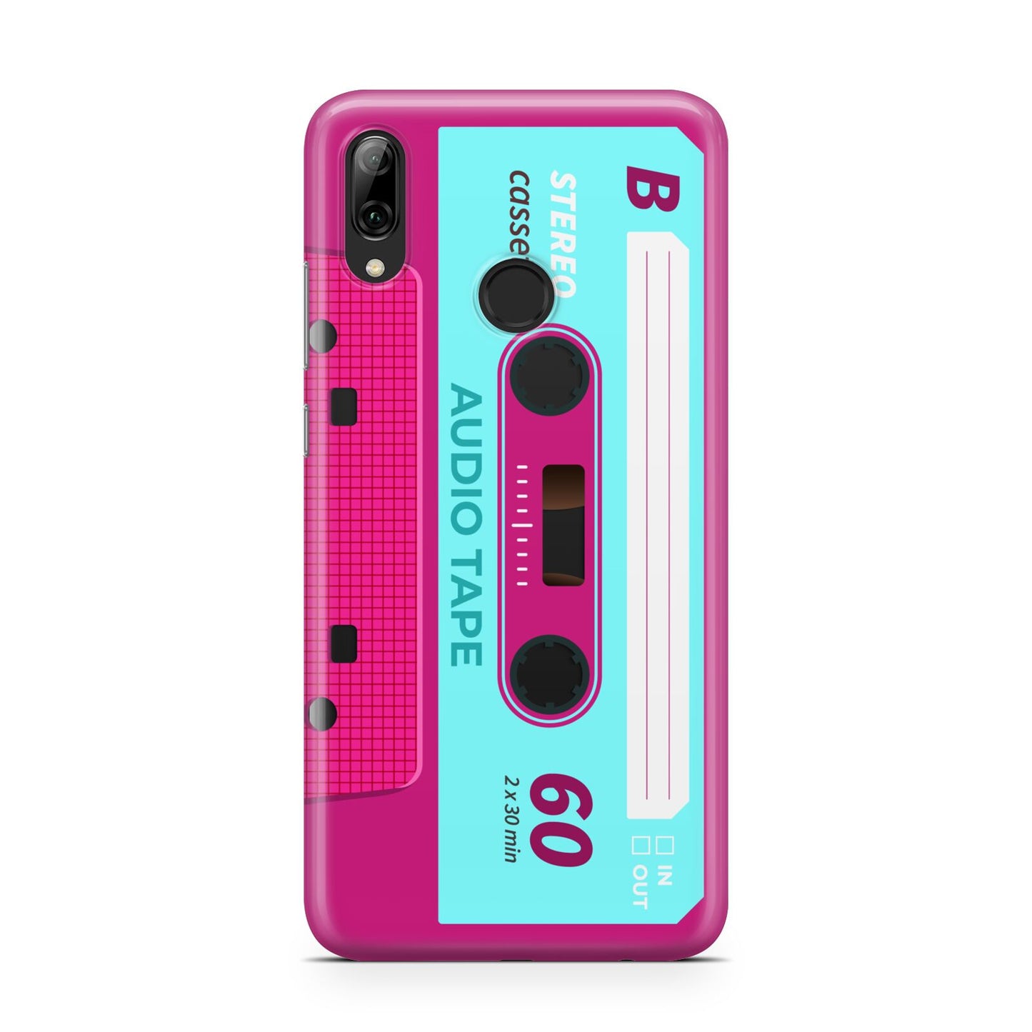 Bright Pink Cassette Tape Huawei Y7 2019