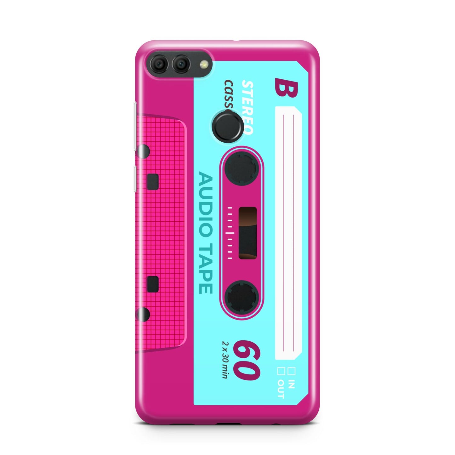 Bright Pink Cassette Tape Huawei Y9 2018